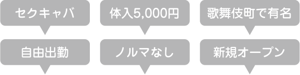 キャバクラ　求人条件